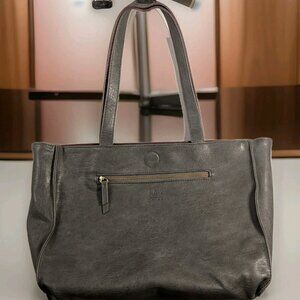 Joy Susan Women's Reversible Gray/Burgundy Faux Leather Tote Bag
